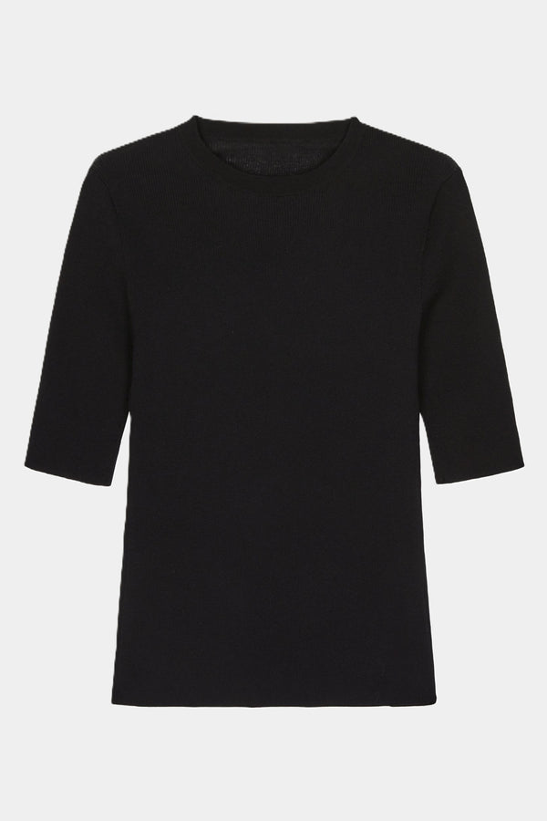 Baumwoll-Shirt BLACK