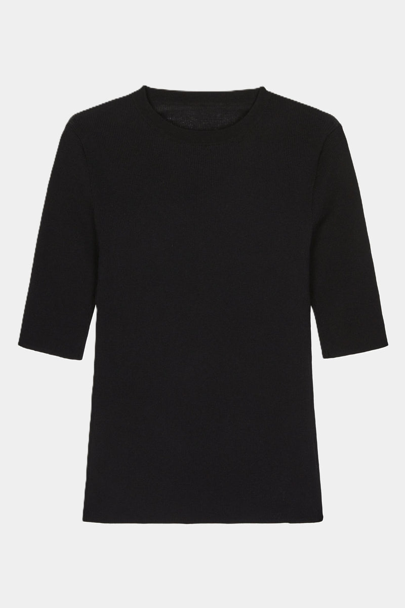 Baumwoll-Shirt BLACK