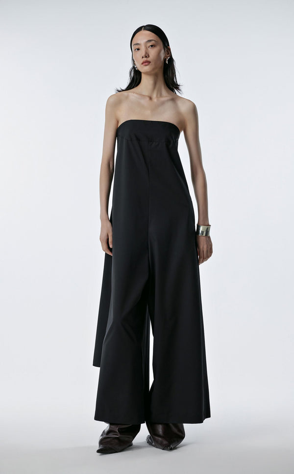 Baumwoll-Jumpsuit BLACK