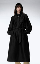 Baumwollkleid BLACK